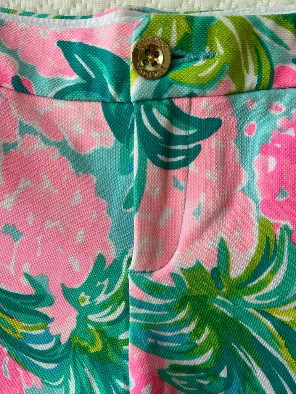 LILLY PULITZER The Callahan Knit Ibiza Pineapple shake Shorts size 8